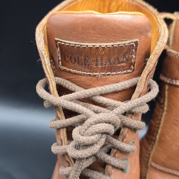 Vtg COLE HAAN Country Brown Leather Boots F8861 / Women's Size 5.5M - Picture 7 of 10